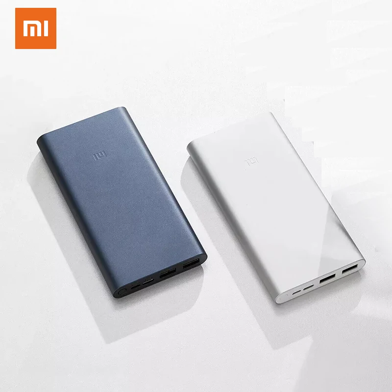 Xiaomi Power Bank 3 10000 мАч двойной USB внешний аккумулятор Quick Charge 0 Micro кабель 18 Вт
