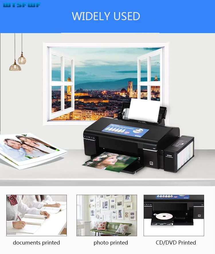 Оригинальный Wtsfwf 220V 110V EPSON L805 6 видов цветов струйный принтер A4 фото
