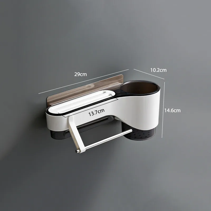 

Kitchen rack wall-mounted cutter rack storage drain chopsticks tube multifunctional knife rack chopsticks cage box