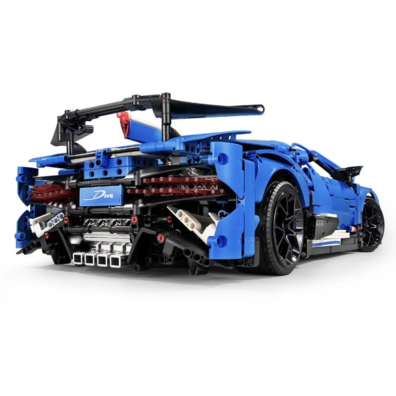 Техническая серия MOC 20086 набор для сборки спортивных гоночных автомобилей с синей