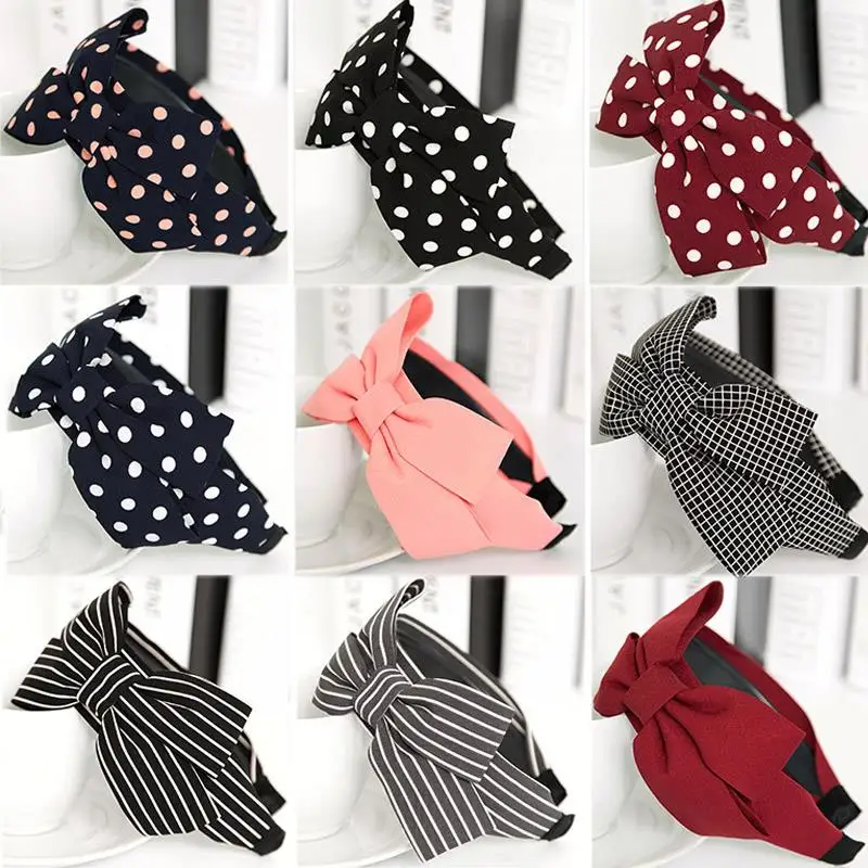 

1PC Wide Big Bow Women's Headbands Headwear Antiskid New Gifts Hair Accessories For Girls Party Gifts
