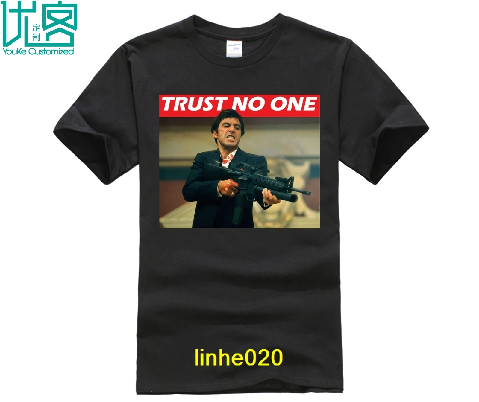 Новая мода Tony Монтана Scarface футболки мужские летние с коротким рукавом и круглым