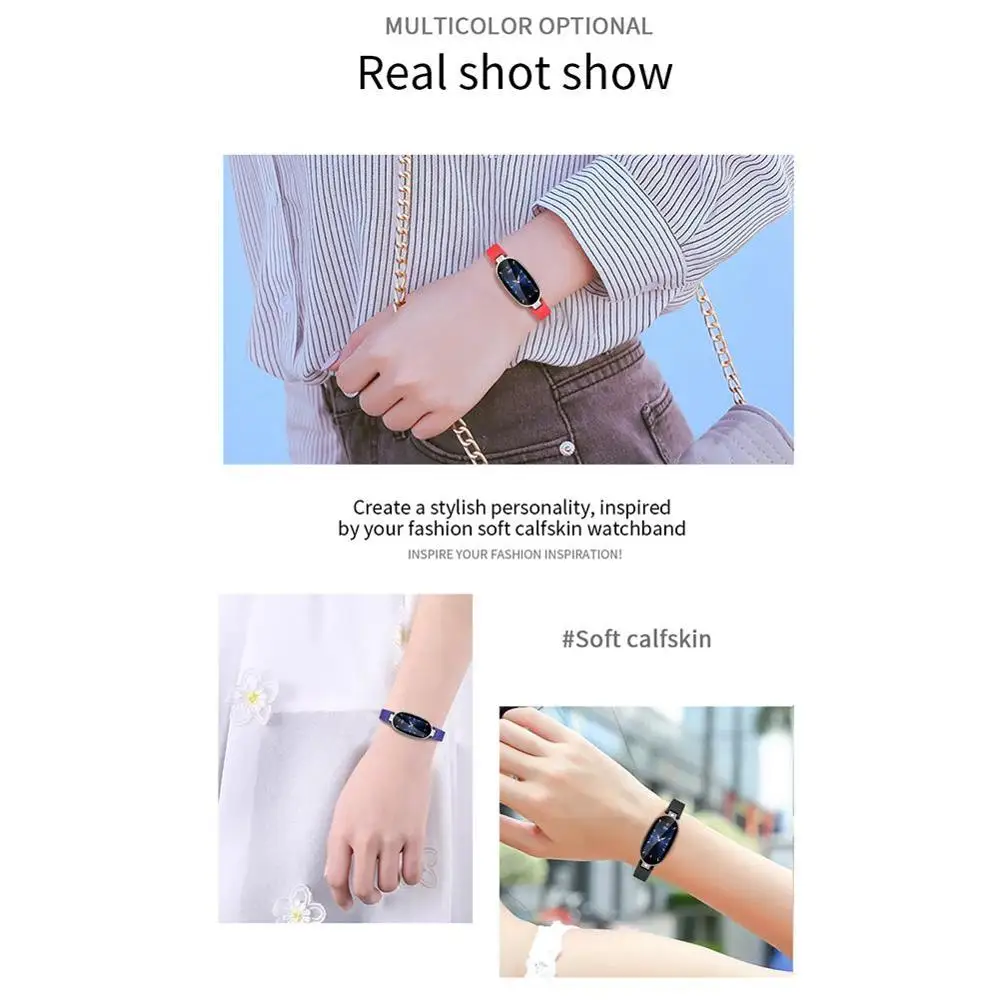 Female Smart Bracelet Fitness Tracker PPG ECG Blood Pressure Call Reminder B79 Color Screen Health Waterproof Bluetooth Watch