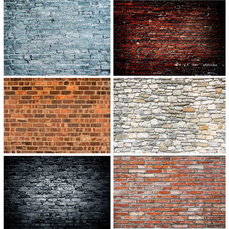 

Vinyl Custom Vintage Brick Wall Theme Photography Backdrops portrait Photo Background Studio Prop 21919 NNL-05
