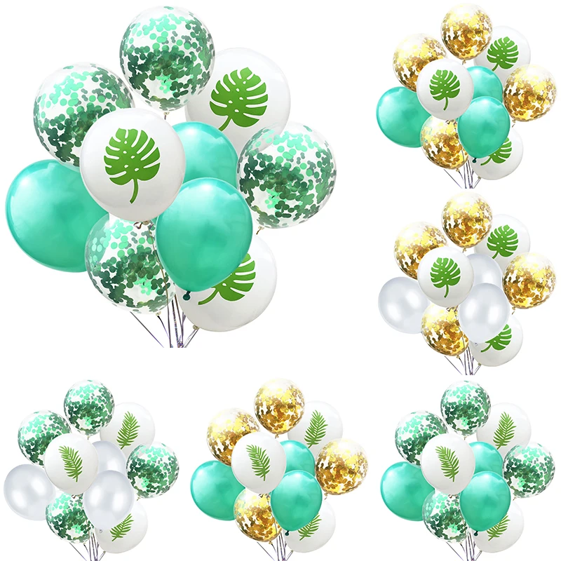 10 шт./лот Розовый фламинго Гавайский тропический латексных воздушных шаров с