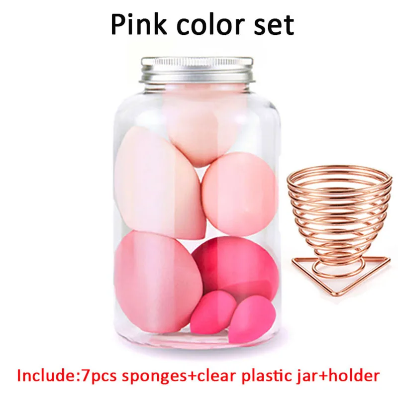 7 шт набор спонжей для Макияжа Косметический слойка с металлический держатель