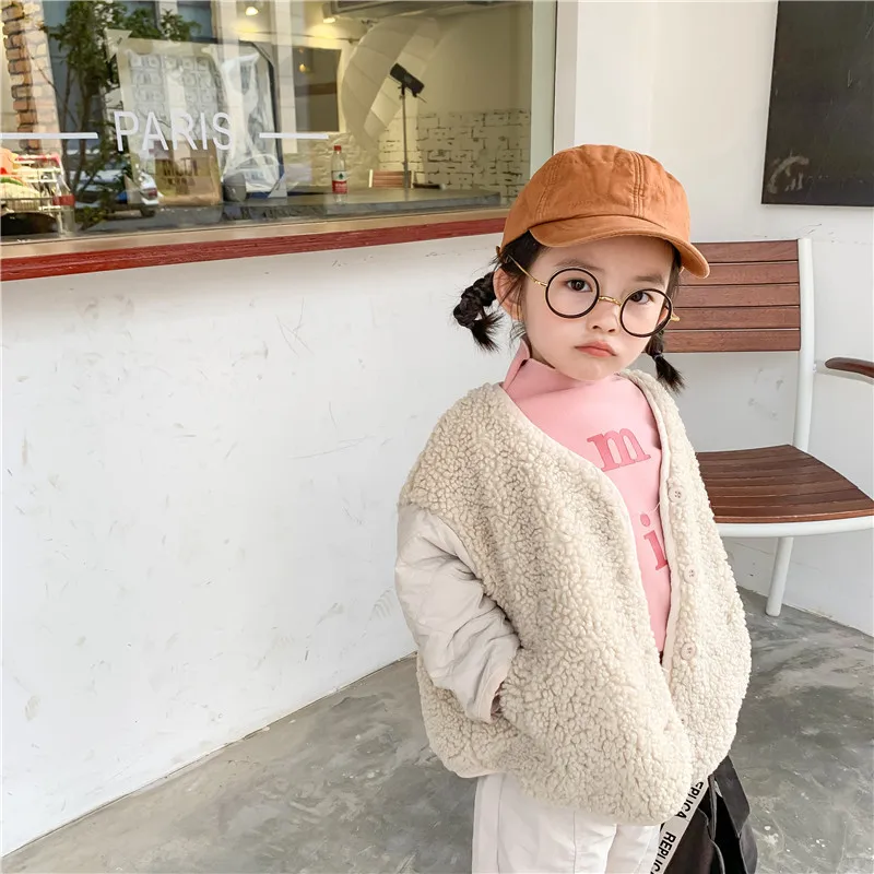 CamoFleece/Зимние Модные Плотные куртки в стиле пэчворк для девочек модные утепленные