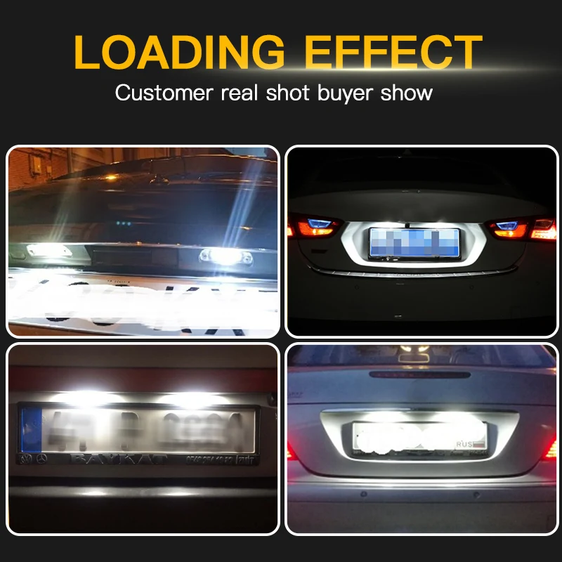 Автомобильный светодиодный номерной знак без ошибок 2 шт. для Mercedes Benz W163 W164 X164 W251