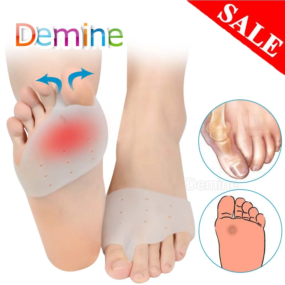 

Демингелевые Силиконовые ортопедические стельки при вальгусной деформации, разделитель для пальцев стопы, ортопедические стельки, ортопе...