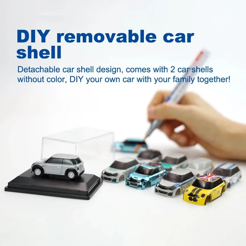 

Turbo Racing 2.4GHZ 1:76 RC Car Mini Full Proportional Electric Race LED Headlight Racing Experience Car Kids Toys Birthday Gift