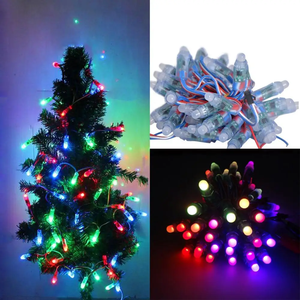 DC5V DC 12V 12 мм светодиодный WS2811 пиксельный модульный 50 узел/Коллона Digital RGB полный