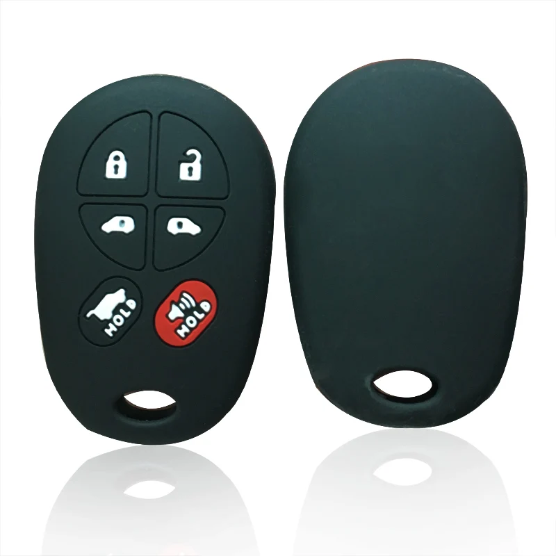

Silica Gel Key Holder for Toyota Sienna Remote Car Key Cover Fob for Toyota Sienna Case for Keychain Alarm Covers for Car Keys