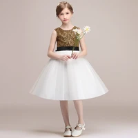 tulle short flower girl dresses for wedding and party sashes bow princess formal birthday party communion gowns