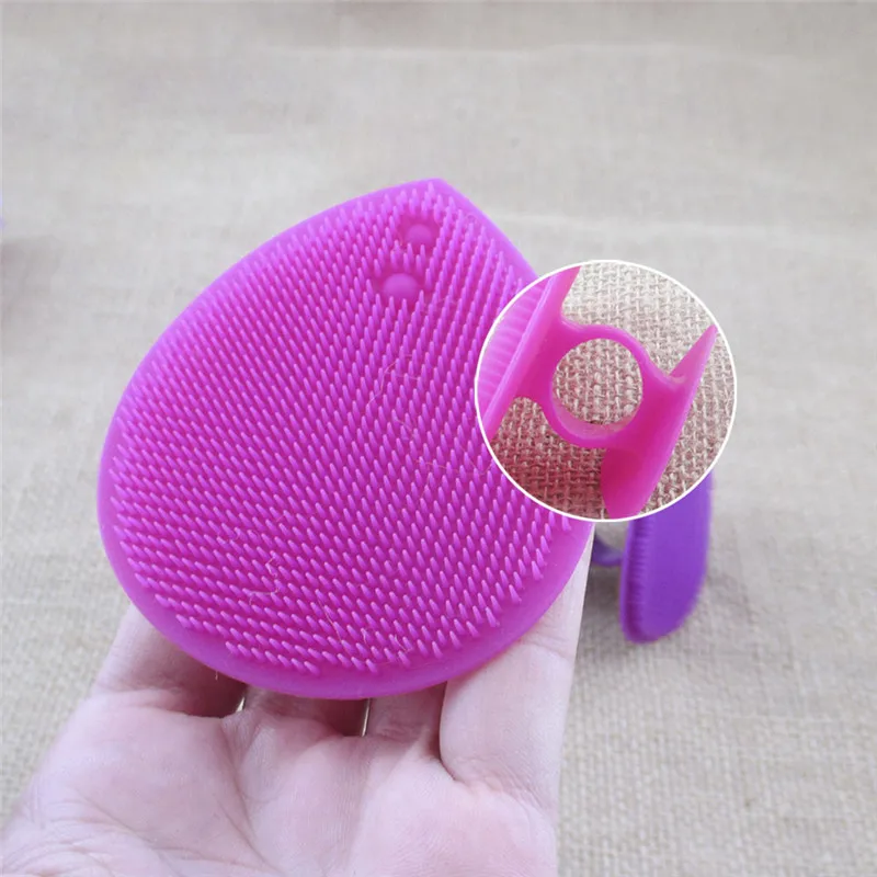 1 шт. Силиконовая накладка для мытья лица отшелушивающая щетка удаления угрей