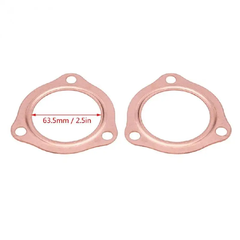 Универсальные 3 болта медные фланцы выхлопной трубы прокладка 5 дюймовый разъем