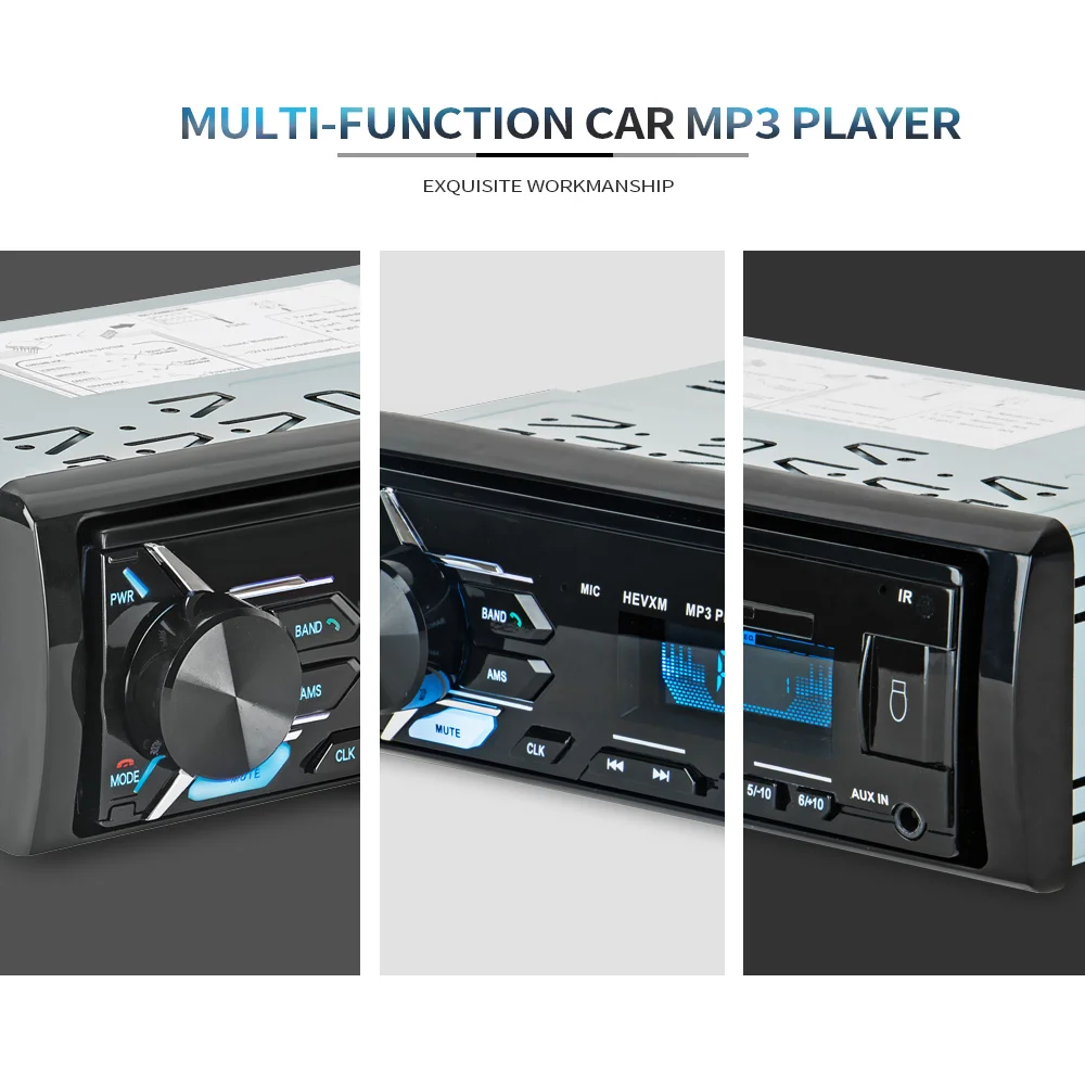 Автомобиль Радио стерео проигрыватель Bluetooth телефона AUX-IN MP3 FM/USB/1 Din/пульт дистанционного управления 12 В Прокат Авто Аудио распродажа Новинка