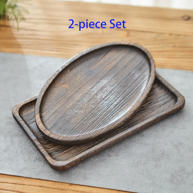 Новый деревянный поднос в китайском стиле для чая еды прямоугольный из массива