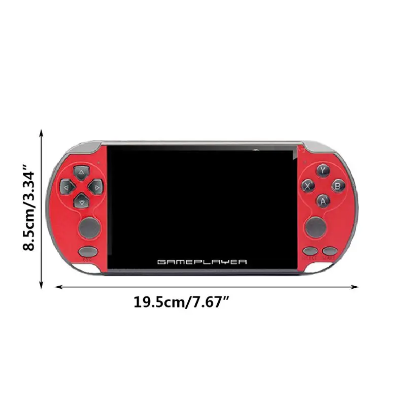 

X7 Plus 5.1 Inch LCD Screen Game Machine Double Rocker Handheld Retro Video Game Console with 10000 Games Gaming Accessories