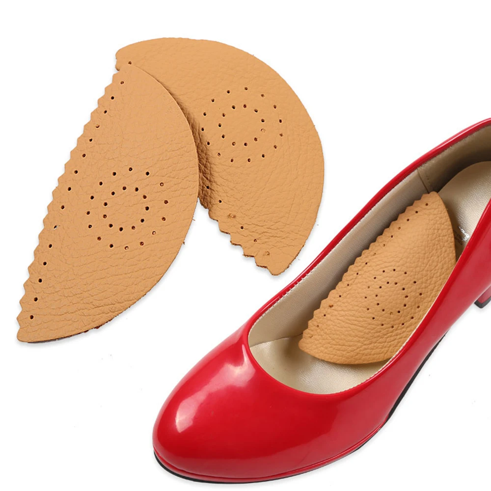 

Leather Insoles For Shoes Arch Support Sandals Foot Pads For Women High Heels Sandals Insert Half Yard Pad Massage Foot Care