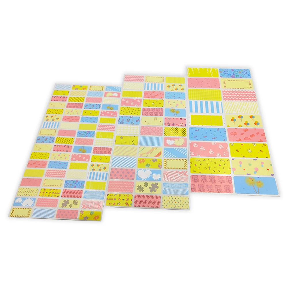 Blank Girl Pattern Name Sticker Kids Personal Label DIY Waterproof Memo Pad Adhesive Writable Note Tag Stationery Supplies Tags | Дом и сад