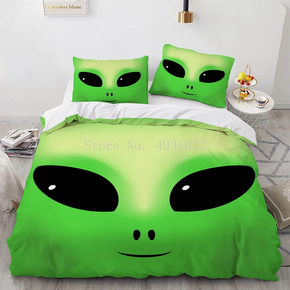 

Trippy Alien by Brizbazaar Bedding Set Watercolor Witchcraft Duvet Cover The Third Eye Bed Set 3pcs Mandala Saucerman Bedspreads