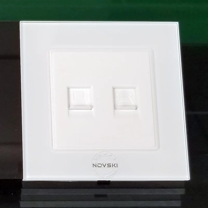 Роскошная розетка для компьютера RJ45 Cat6 10 ГБ/сек. LAN RJ11 Телефонная настенная