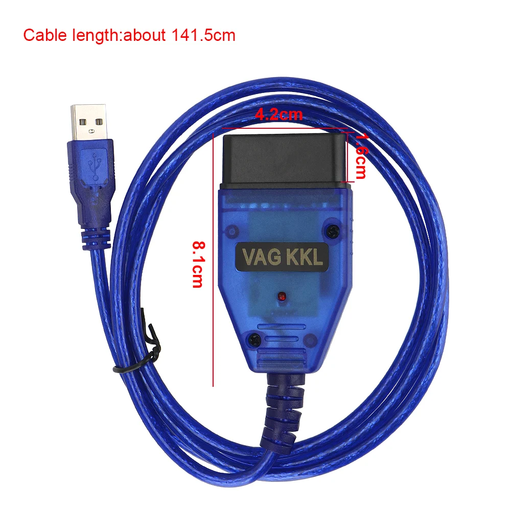 Автомобильный диагностический сканер VAG COM 409 KKL OBD2 кабель OBD II USB интерфейс для VW Audi