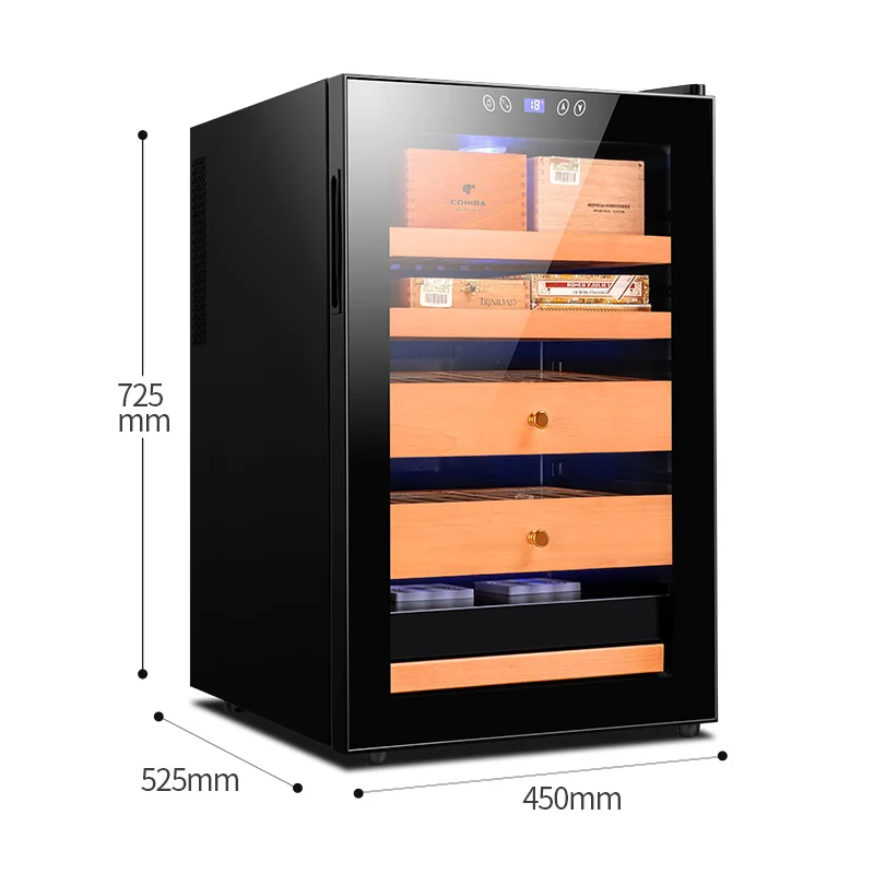 Electric Cigar Humidor Cabinet Freezer Adjustable Temperature and Humidity Cooler |