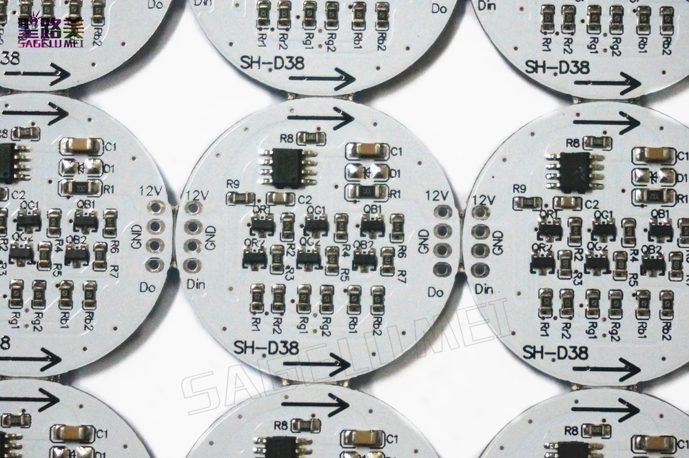 Высокое качество 5 шт./лот DC12V D38 6 светодиодов 5050 RGB мм оригинальная открытая доска