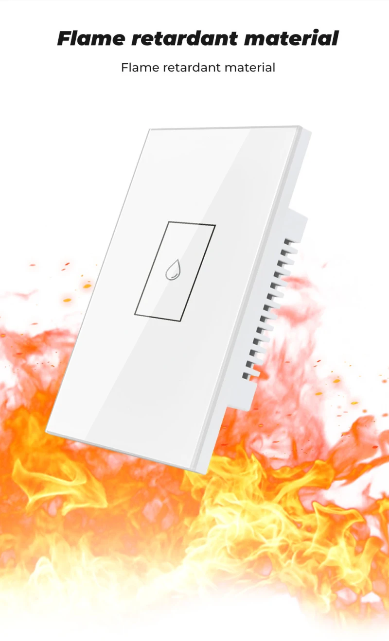 

1/2/3 PCS White Wifi Switch Smart Water Heater TUYA 20A Touch Wall Remote Voice Control Switch Homekit Smart Life Google Home US