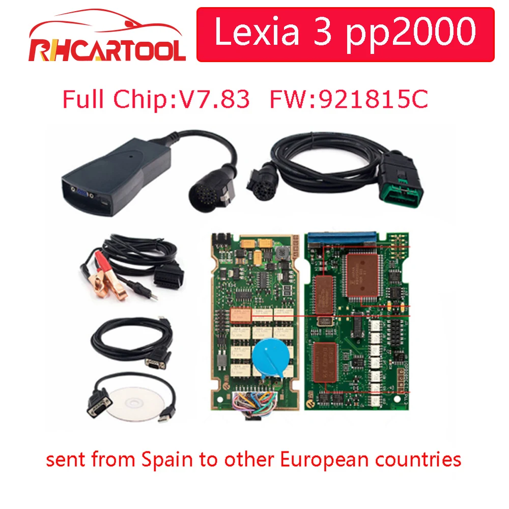 Золотые полные чипы lexia 3 921815C прошивка Diagbox V7.83 Lexia3 PP2000 V48/V25 для Citroen/Peugeot