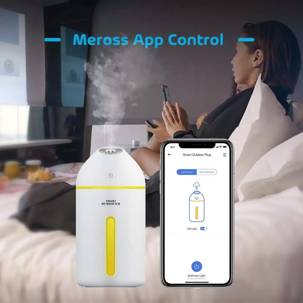 Смарт увлажнитель воздуха 320 мл холодный туман работает с Amazon Alexa Google Assistant для