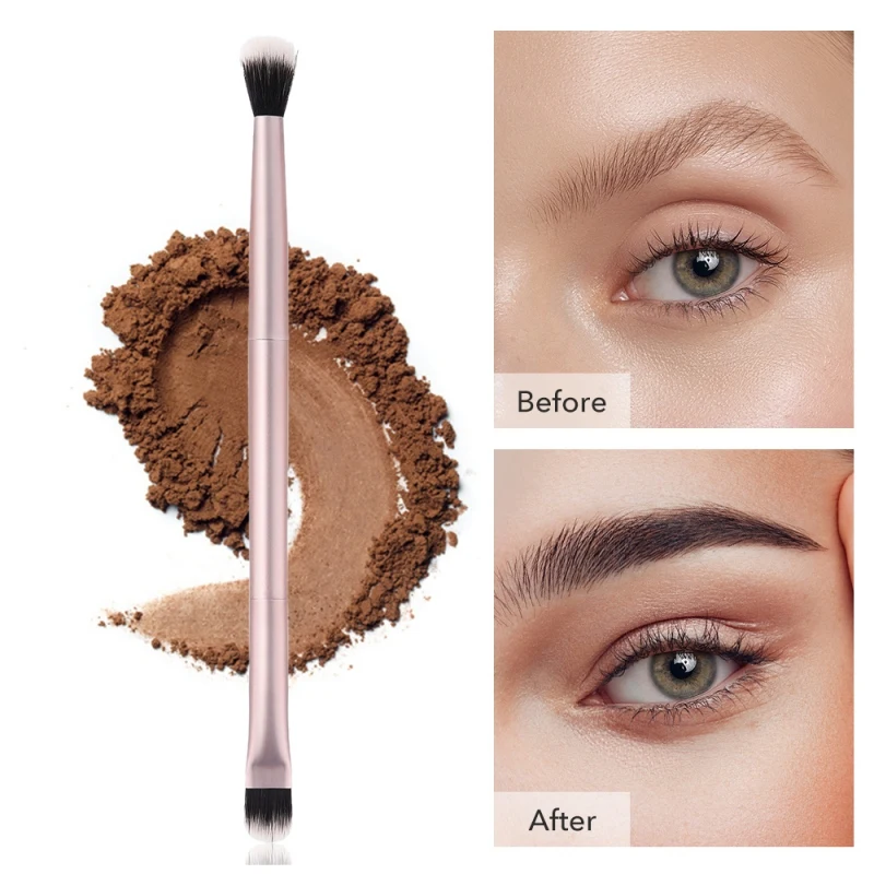 Double Headed Cosmetics Eyeshadow Eye Shading Socket Brushes Make up | Красота и здоровье