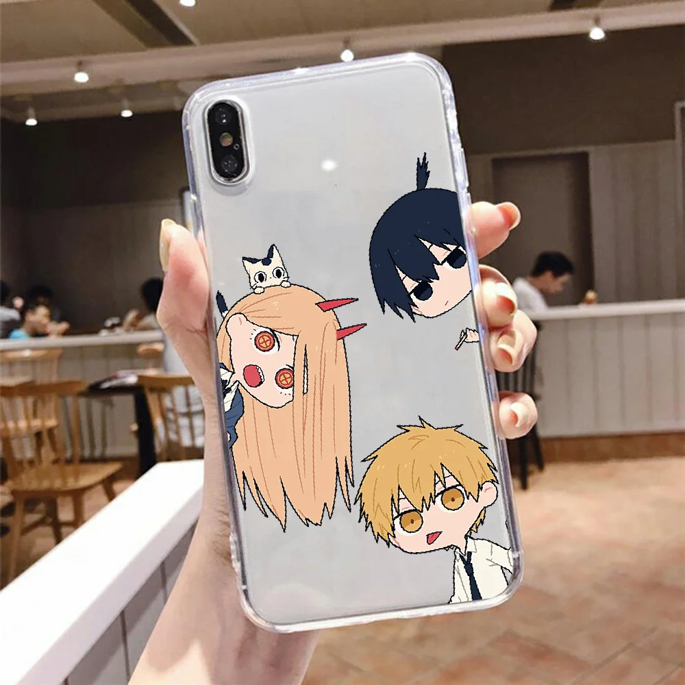 Chainsaw Man Makima Power Phone Case For Samsung Galaxy Note 4 8 9 10 20 S8 S9 S10 S10E S20 Plus UITRA Ultra transparent |