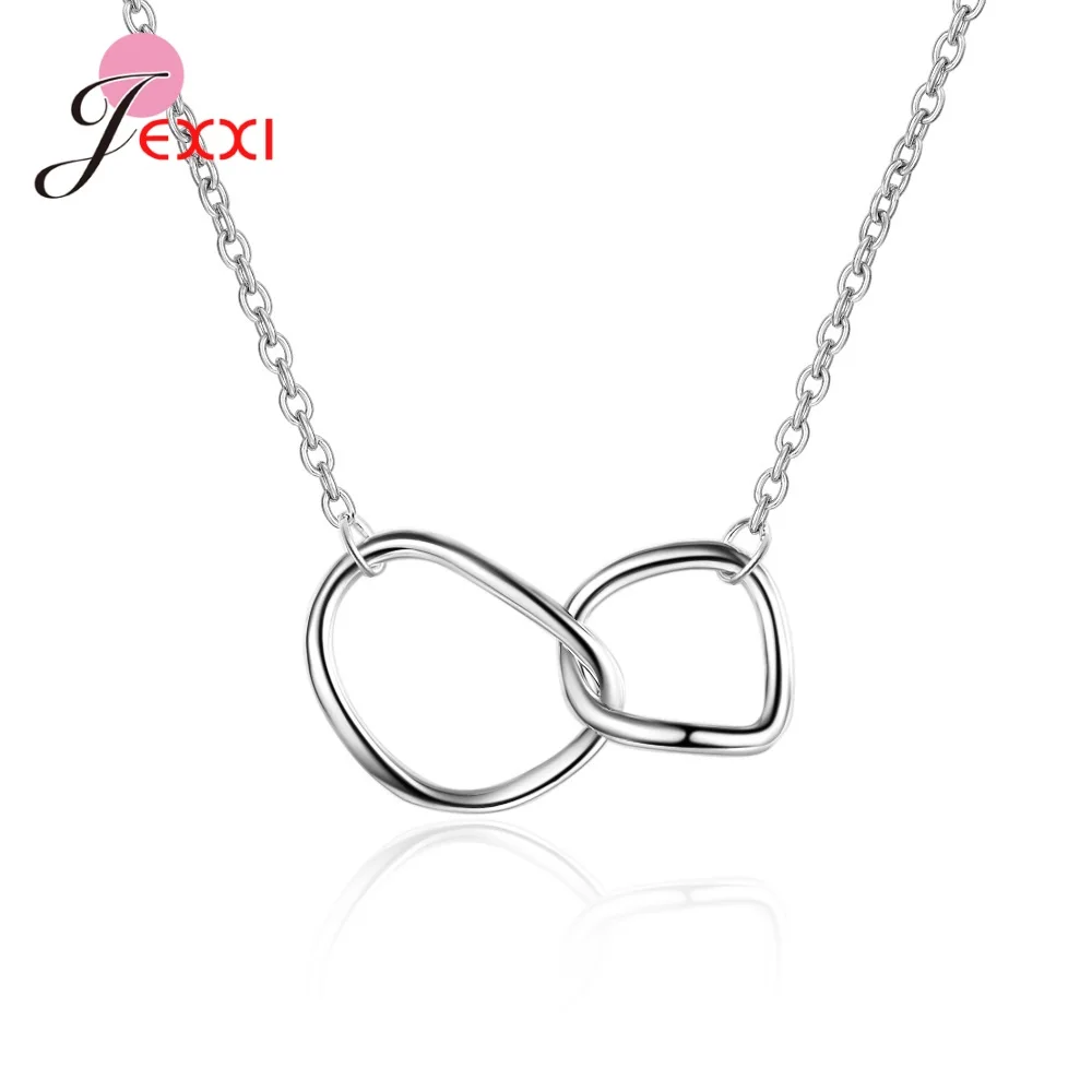 

Geometric Elements Chain Pendant Necklace Female Luxury Brand Jewelry Necklaces 925 Sterling Silver Jewelry Accessory