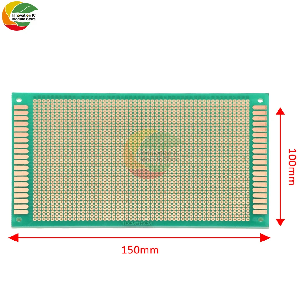 

Ziqqucu 1 PCS 10X15CM Single Sided Green Oil Copper Plated Universal Experiment Board DIY Soldering Green PCB Board for Arduino