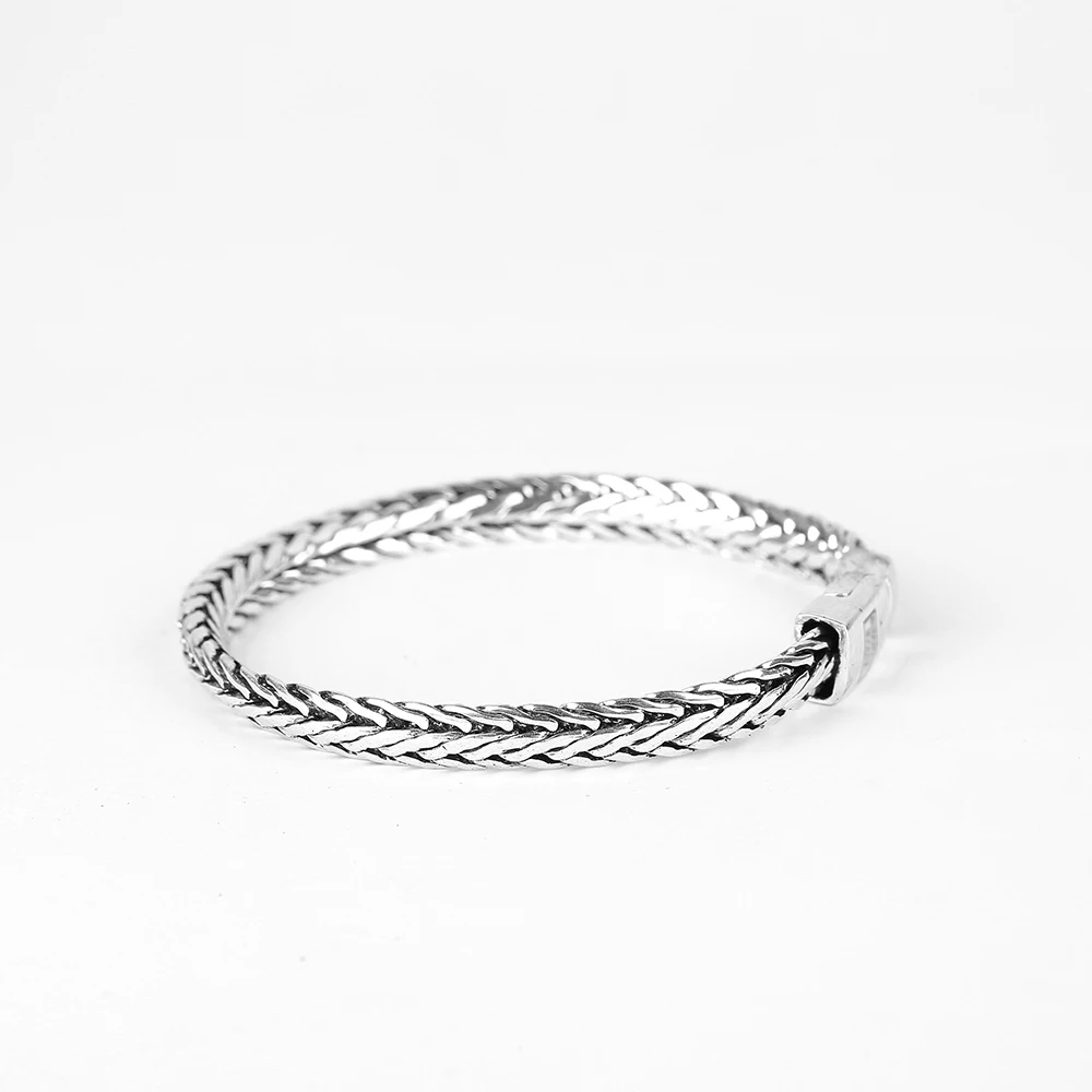 Женский Байкерский браслет с Буддой серебряная цепочка на запястье ювелирное