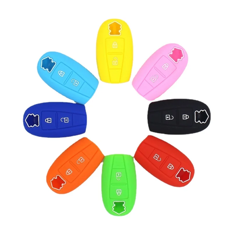 

Silicone Car Key Cover Fob Case 2 Button Smart Remote Key Protect Holder for Suzuki SX4 Swift Sport Scorss Grand Cover