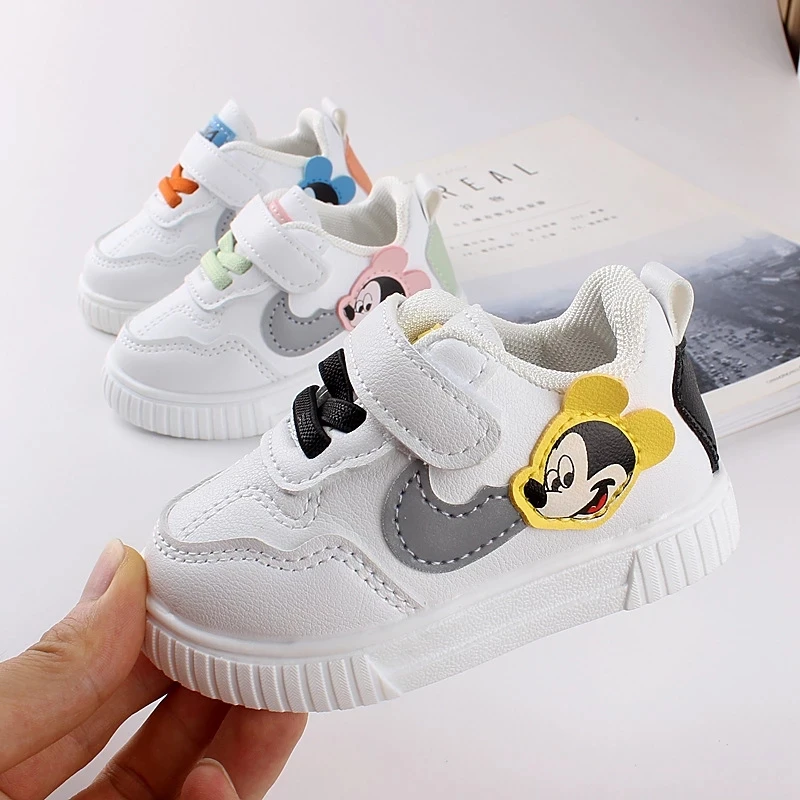 

Micky Disney Cute Baby Shoes Hook&Loop Lovely Sports First Walkers Classic High Quality Running Girls Boys Sneakers Toddlers