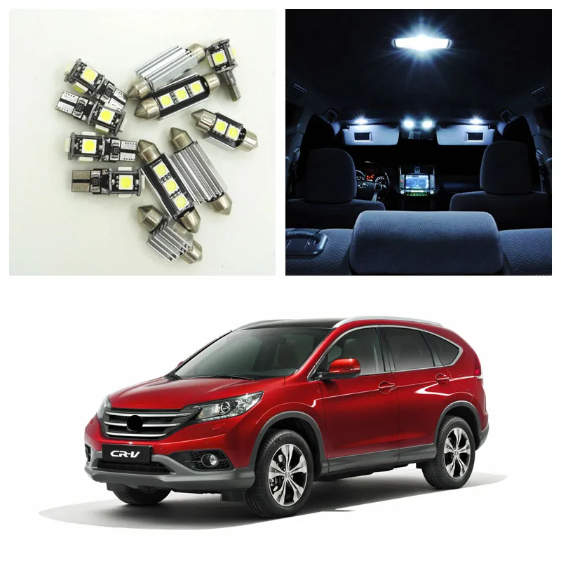 8x без ошибок светодиодные лампы для освещения салона автомобиля Карта Купол