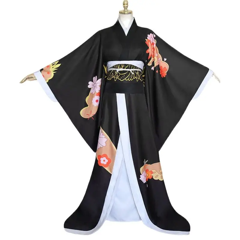 

Anime Comic Demon Slayer Kimetsu no Yaiba Cosplay Costumes Kibutsuji Muzan Cosplay Costume Women Kimono Uniforms Clothes Dresses