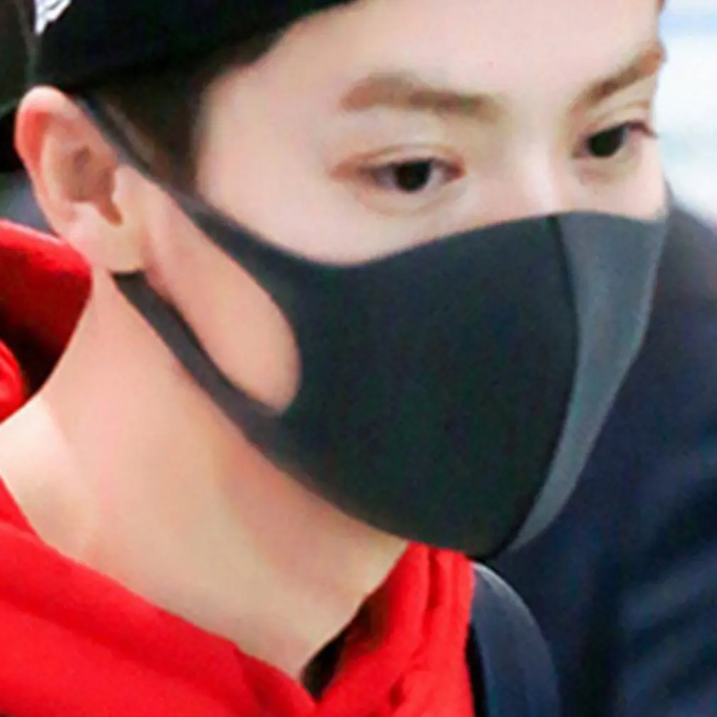 3 шт. обычный размер черная маска Питта для велоспорта темно-серая японская