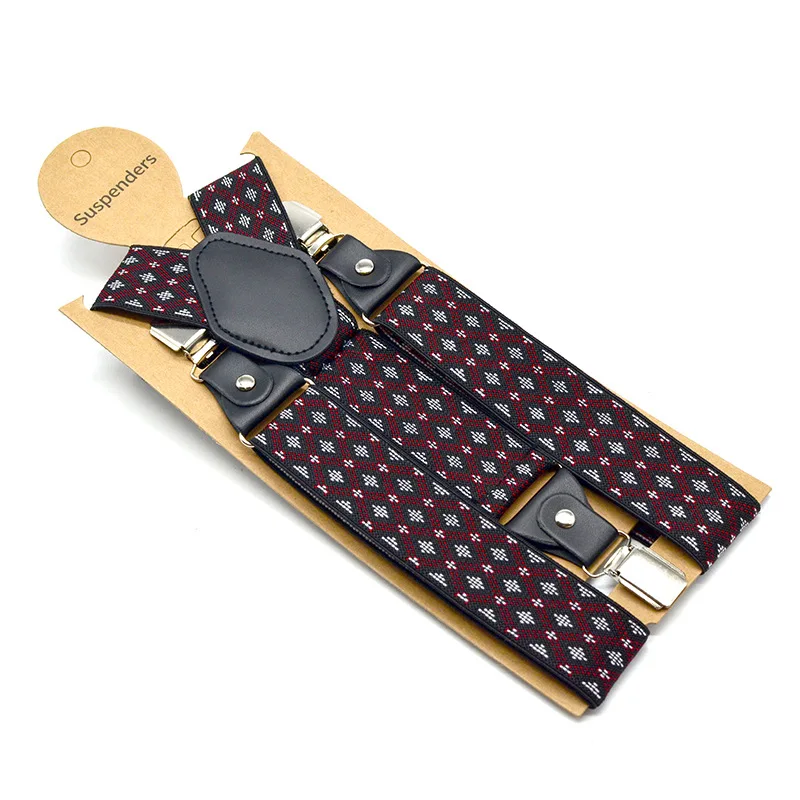 Ремень с подтяжками тянущиеся штаны клипсой эластичные Широкие 3 зажима брюки