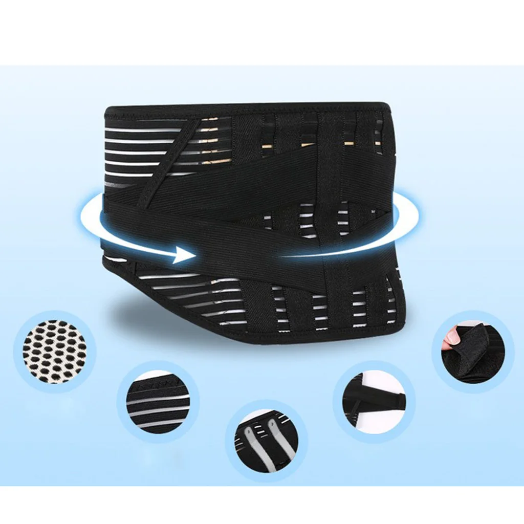 

Breathable Women Men Self Heating Lumbar Support Back Brace Belt