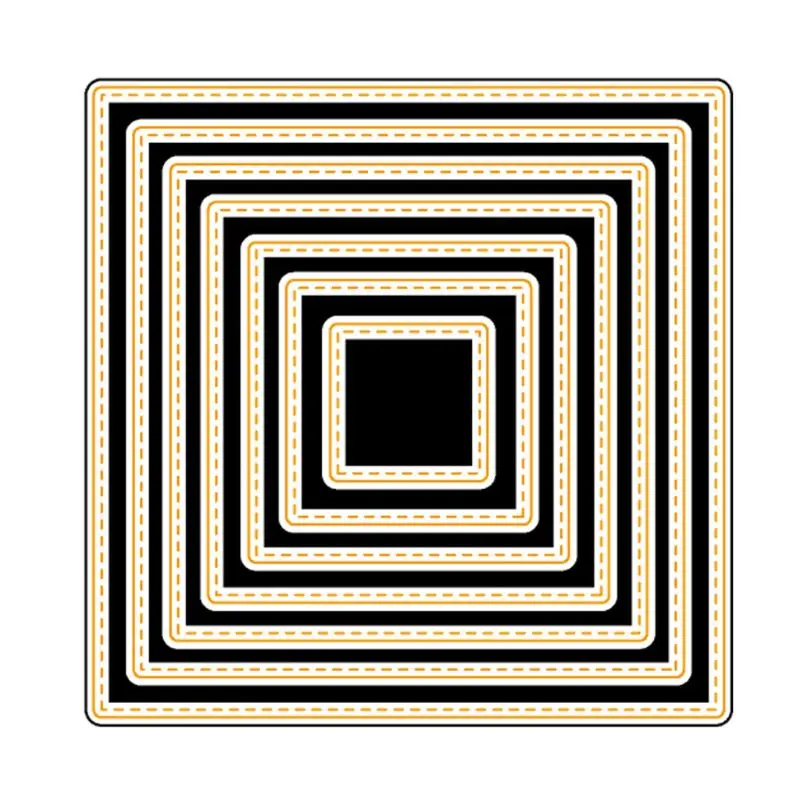 

Square Background Dies Craft Die Metal Cutting Dies Cut For DIY Paper Card Making Scrapbooking 95AA