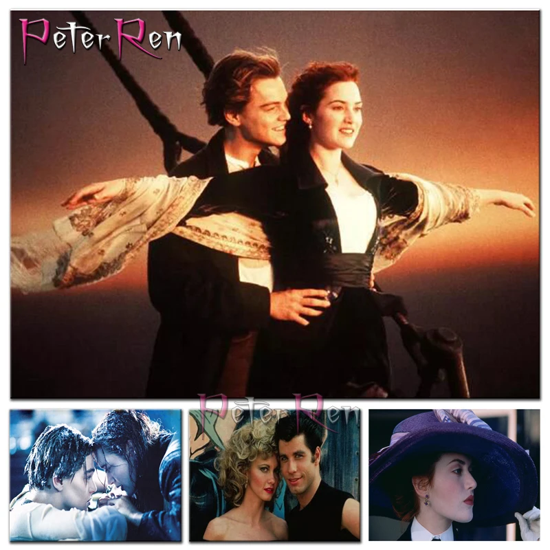 

Diamond painting movie Titanic full mosaic cross stitch diamonds embroidery REASE Lover's gift picture Rhinestone for room Decor