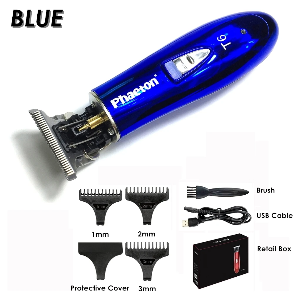 Машинка для стрижки волос T6 Мужская электрическая профессиональный триммер