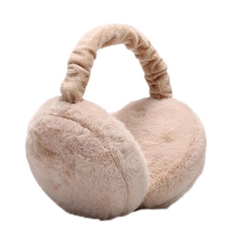 Модные милые наушники для женщин имитация кроличьего меха зимние теплые женские