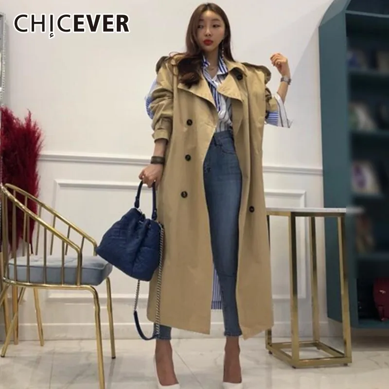 Женская двубортная ветровка в полоску с отложным воротником и рукавом 2020|Женские