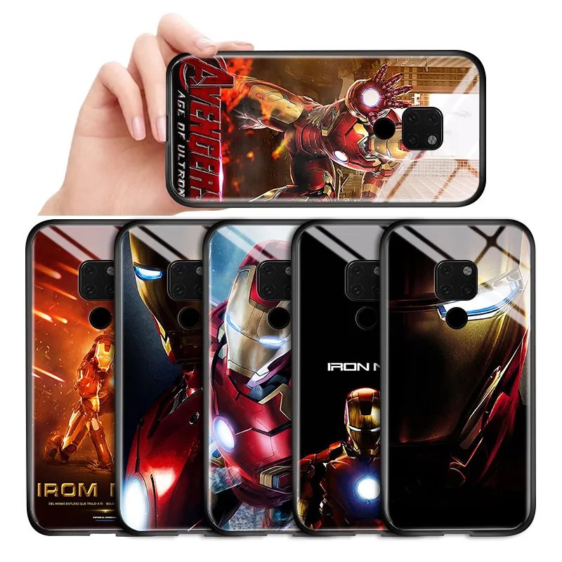 Чехол из закаленного стекла для Huawei Mate 9 10 20 Lite Honor 6X Nova 2i Maimang6 7 Marvel Superhero
